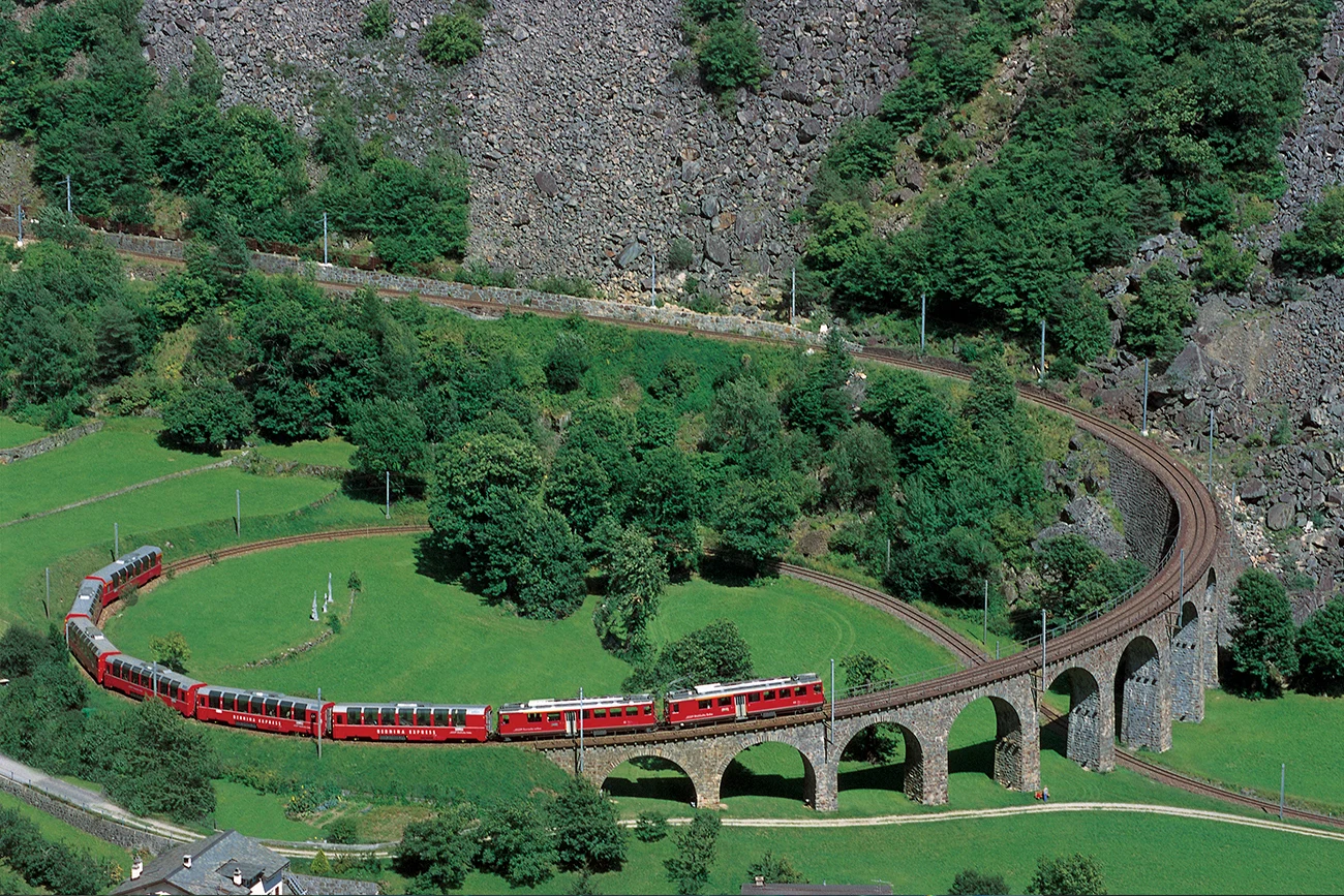 vacanze in treno sul Bernina